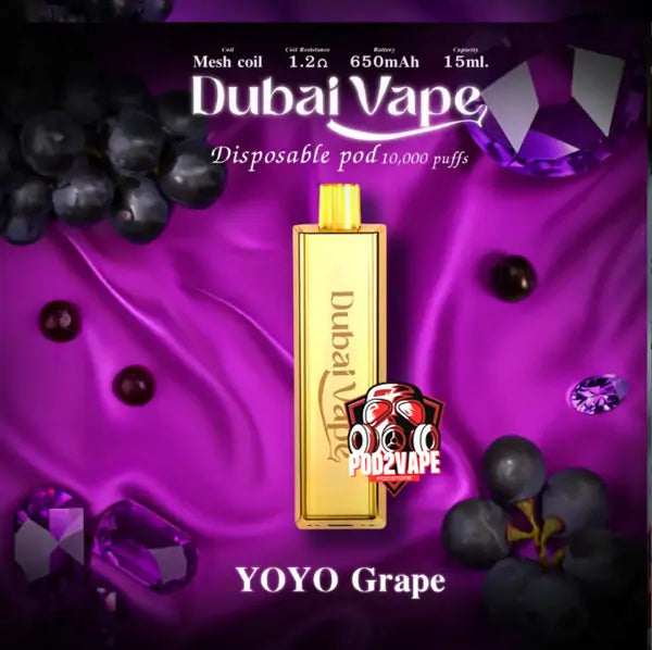 Dubai vape 10000 puffs yoyo grape