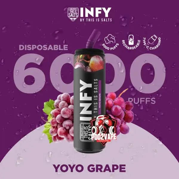 infy 6000 puffs yoyo grape