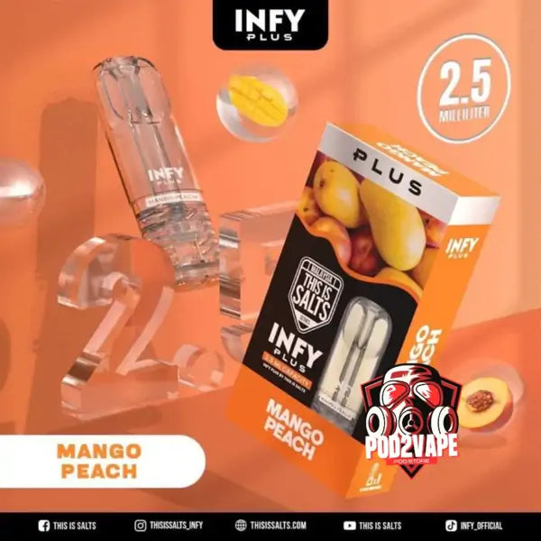 หัวพอต infy plus 2.5ml mango peach