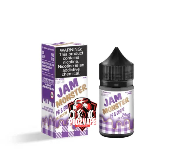 Jam monster salt nic pb grape nic24