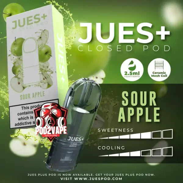 หัวพอต Jues plus 2.5ml sour apple