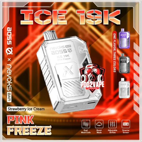 Nevoks bar ice 19000 puffs strawberry ice cream