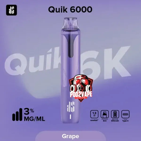 Ks quik 6000 puffs grape