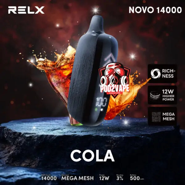 Relx novo 14000 puffs cola