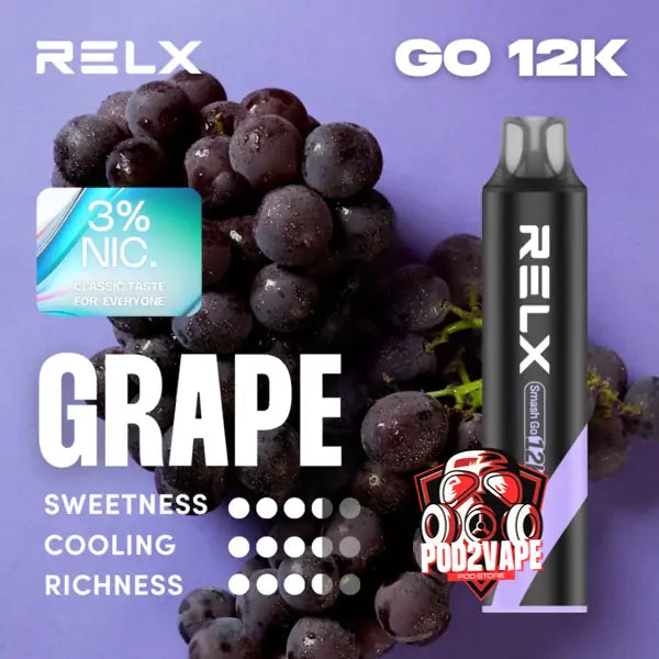 Relx smash go 12k grape nic30