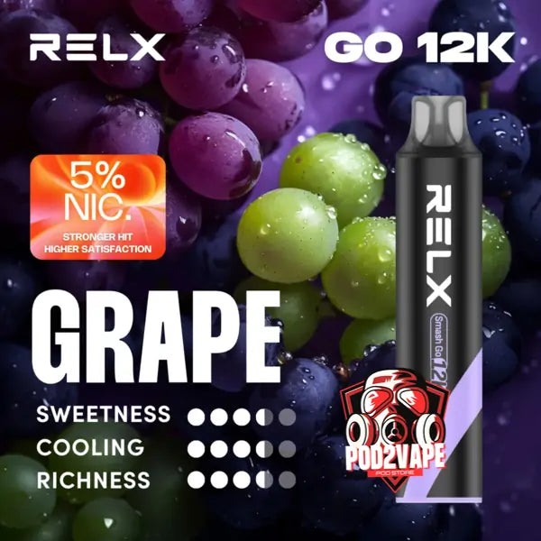 Relx smash go 12k grape nic50