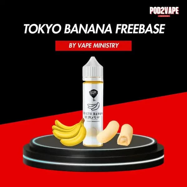 น้ำยาบุหรี่ไฟฟ้า Tokyo banana freebase 60ml จากร้าน Pod2vape ของแท้แน่นอน