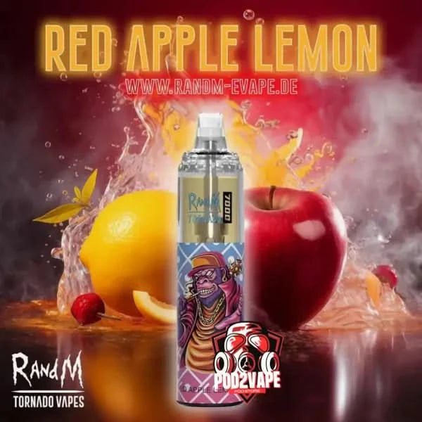 Randm tornado 7000 puffs red apple lemon