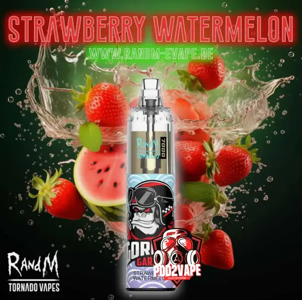 Randm tornado 7000 puffs strawberry watermelon