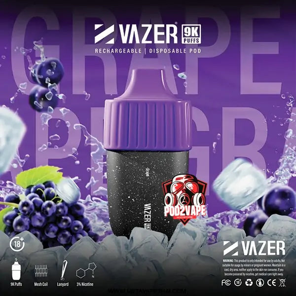 Vazer 9000 puffs grape