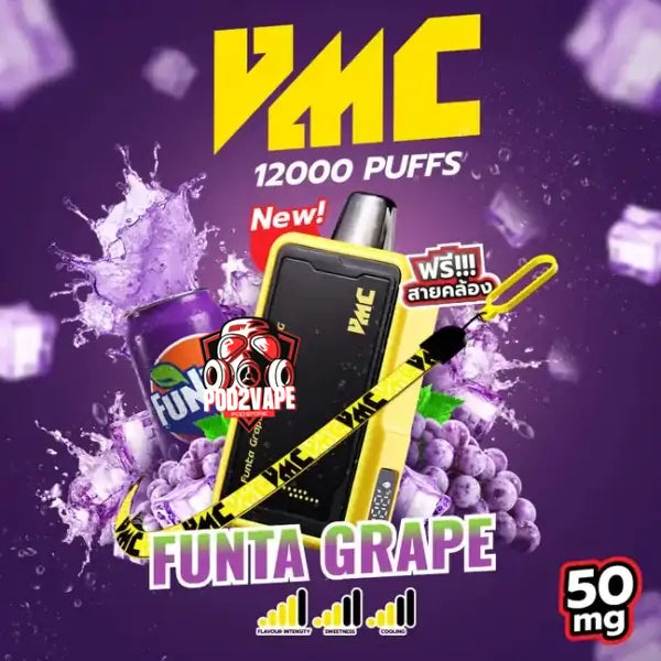 Vmc 12000 puffs funta grape nic50