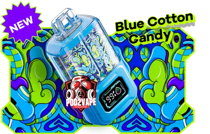 Crazyace b15000 puffs blue cotton candy