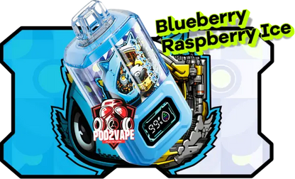 Crazyace b15000 puffs blueberry raspberry ice