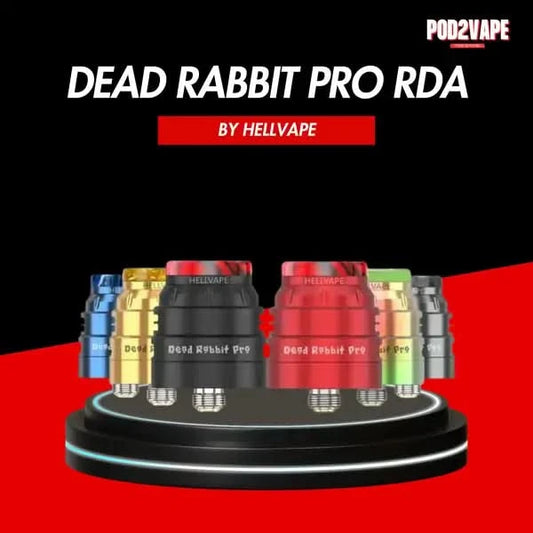 อะตอมหยดสูบ Dead rabbit pro rda จากแบรนด์ Hellvape มีหลายสี รีดควันและกลิ่นดีเยี่ยม
