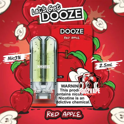 หัวพอต dooze 2.5ml pod red apple
