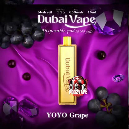 Dubai vape 10000 puffs yoyo grape