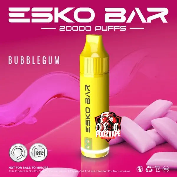 Esko bar 20000 puffs bubblegum