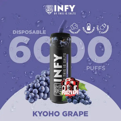infy 6000 puffs kyoho grape
