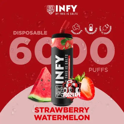 infy 6000 puffs strawberry watermelon