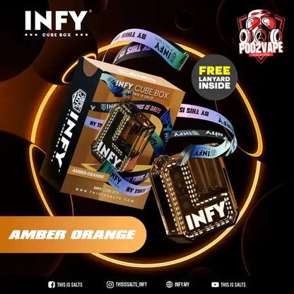 Infy cube box amber orange
