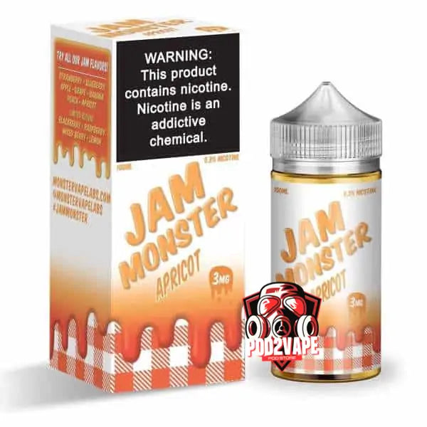 น้ำยา Jam monster freebase apricot nic3