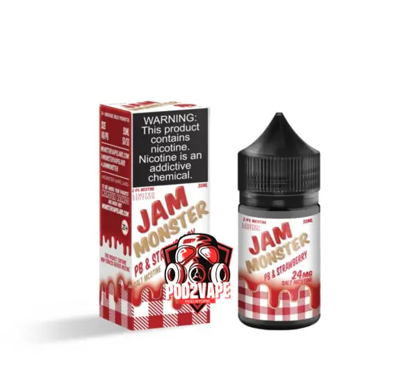 Jam monster salt nic pb strawberry nic48