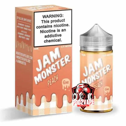 น้ำยา Jam monster freebase peach nic6