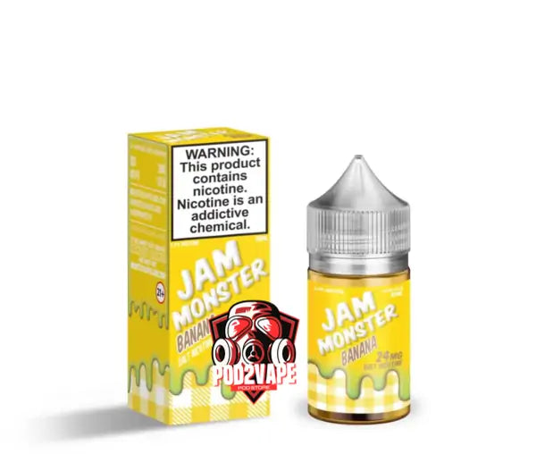 Jam monster salt nic banana nic24