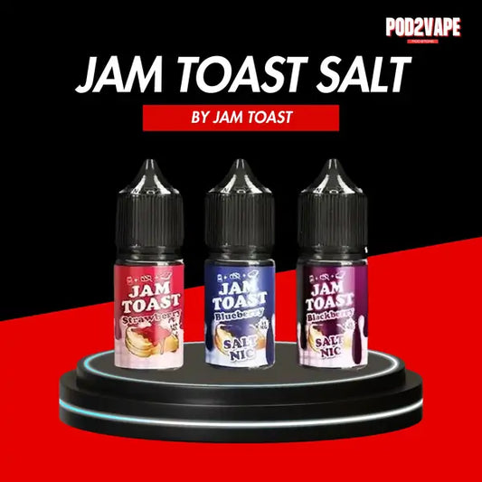 น้ำยาซอลนิค jam toast salt nic 30ml น้ำยาขนมปังปิ้งแบบใหม่ มี 3 รสชาติ