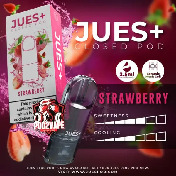 หัวพอต Jues plus 2.5ml strawberry