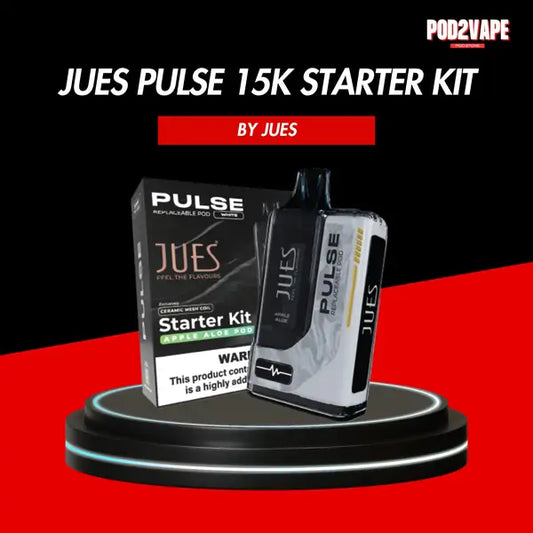 Jues pulse 15000 puffs starter kit พอตใช้แล้วทิ้ง สามารถเปลี่ยนหัวน้ำยาได้