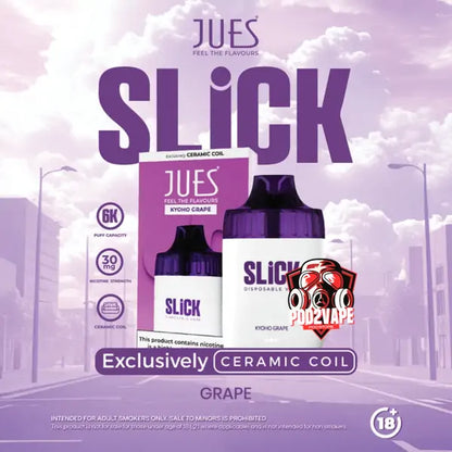 Jues slick 6000 puffs grape