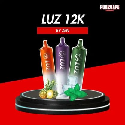 พอตใช้แล้วทิ้ง ดีไซน์สวย สีสันสวยงาม Luz 12000 puffs รีดกลิ่นได้ชัดกว่าเดิม