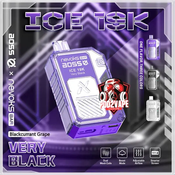 Nevoks bar ice 19000 puffs blackcurrant grape