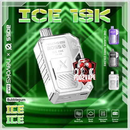 Nevoks bar ice 19000 puffs bubblegum
