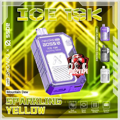 Nevoks bar ice 19000 puffs mountain dew