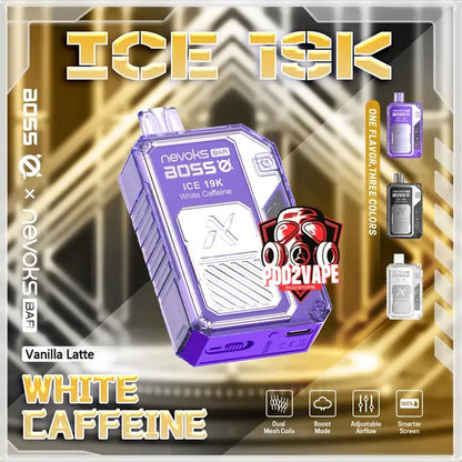 Nevoks bar ice 19000 puffs vanilla latte