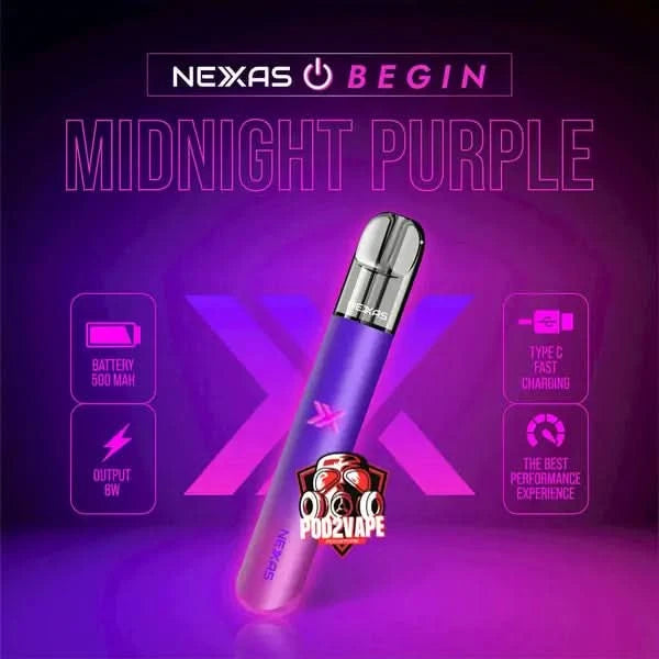 Nexas begin pod midnight purple