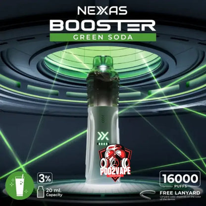 Nexas booster 16k green soda nic30