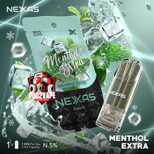 หัวพอต Nexas 2.5ml menthol xtra nic50