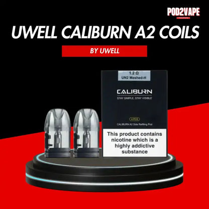 คอยล์ Uwell caliburn a2 coils กล่อง 4 มีชิ้น ใช้กับน้ำยาซอลนิค
