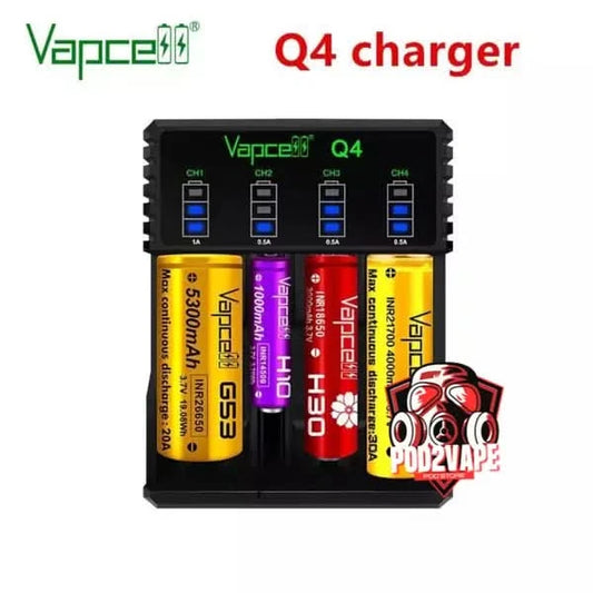 รางชาร์จถ่าน Vapcell q4