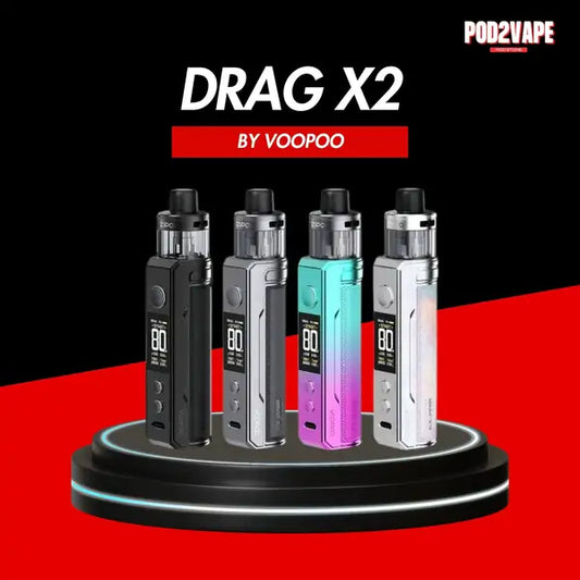 Voopoo drag x2 kit มีหลายสี กำลังไฟแรง สูบง่าย