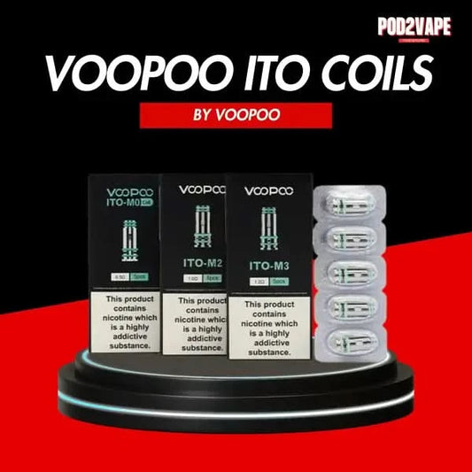 คอยล์บุหรี่ไฟฟ้า voopoo ito coils มี 4 โอมห์ให้เลือกใช้งาน เหมาะกับเครื่องบุหรี่ไฟฟ้า Voopoo