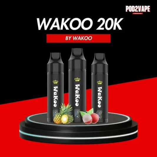 พอตใช้แล้วทิ้ง Wakoo 20000 puffs รุ่นใหม่ จากร้าน Pod2vape ของแท้