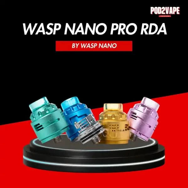 อะตอมบุหรี่ไฟฟ้า Wasp nano pro rda แบบคอยล์เดี่ยว รูลมอิสระ รีดกลิ่นและควันได้ดีมาก